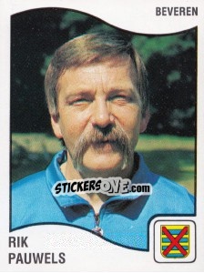 Cromo Rik Pauwels - Football Belgium 1989-1990 - Panini