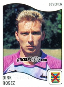 Sticker Dirk Rosez - Football Belgium 1989-1990 n. 61 - Panini
