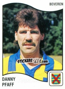 Sticker Danny Pfaff - Football Belgium 1989-1990 n. 64 - Panini
