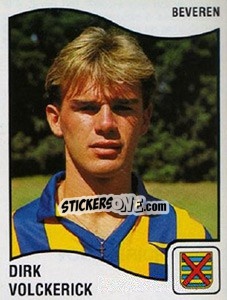 Sticker Dirk Volckerick - Football Belgium 1989-1990 - Panini
