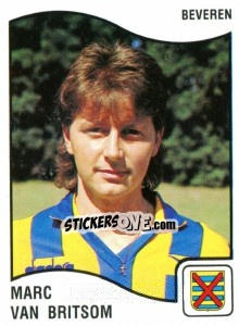 Figurina Marc van Britsom - Football Belgium 1989-1990 - Panini