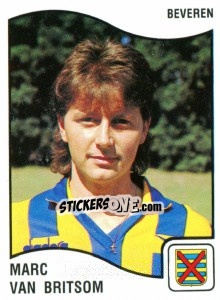 Sticker Marc van Britsom - Football Belgium 1989-1990 n. 68 - Panini
