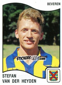 Sticker Stefan van der Heyden - Football Belgium 1989-1990 - Panini
