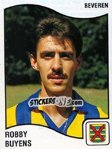 Figurina Robby Buyens - Football Belgium 1989-1990 - Panini