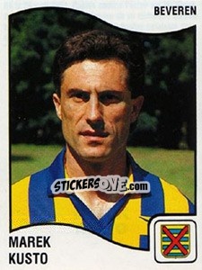 Sticker Marek Kusto - Football Belgium 1989-1990 - Panini