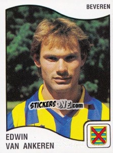 Sticker Edwin van Ankeren - Football Belgium 1989-1990 - Panini