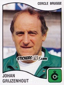 Sticker John Grijzenhout - Football Belgium 1989-1990 - Panini