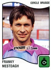 Sticker Franky Mestdagh - Football Belgium 1989-1990 - Panini