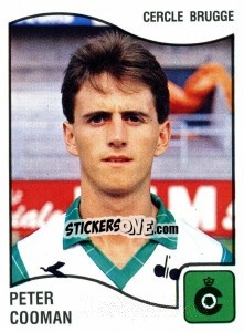Sticker Peter Cooman - Football Belgium 1989-1990 - Panini