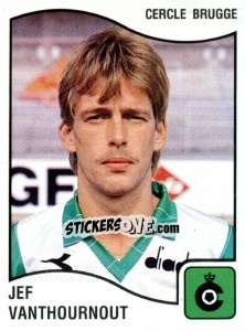 Sticker Jef Vanthournout - Football Belgium 1989-1990 - Panini