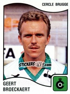 Figurina Geert Broeckaert - Football Belgium 1989-1990 n. 87 - Panini