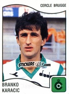 Sticker Branko Karacic - Football Belgium 1989-1990 - Panini