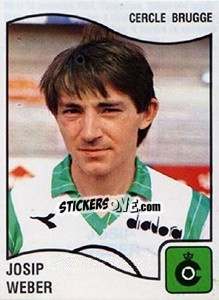 Sticker Josip Weber - Football Belgium 1989-1990 n. 91 - Panini
