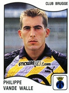 Sticker Philippe vande Walle - Football Belgium 1989-1990 - Panini