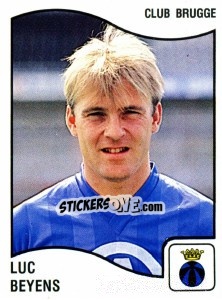 Figurina Luc Beyens - Football Belgium 1989-1990 - Panini
