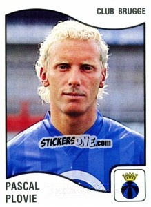 Sticker Pascal Plovie - Football Belgium 1989-1990 n. 99 - Panini