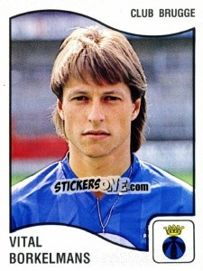 Sticker Vital Borkelmans - Football Belgium 1989-1990 - Panini