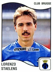Sticker Lorenzo Staelens - Football Belgium 1989-1990 n. 103 - Panini