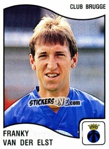 Sticker Franky van der Elst - Football Belgium 1989-1990 - Panini