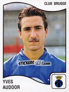 Sticker Yves Audoor - Football Belgium 1989-1990 n. 105 - Panini