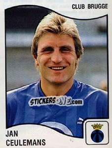 Sticker Jan Ceulemans - Football Belgium 1989-1990 - Panini