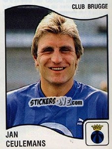 Sticker Jan Ceulemans - Football Belgium 1989-1990 n. 106 - Panini