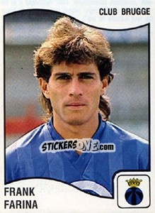 Sticker Frank Farina - Football Belgium 1989-1990 n. 107 - Panini