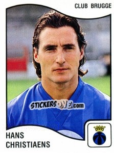 Sticker Hans Christiaens - Football Belgium 1989-1990 - Panini
