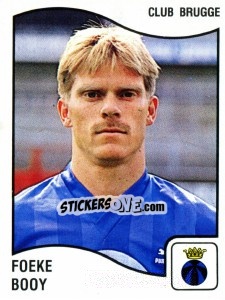 Sticker Foeke Booy - Football Belgium 1989-1990 n. 109 - Panini