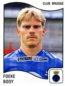 Figurina Foeke Booy - Football Belgium 1989-1990 - Panini