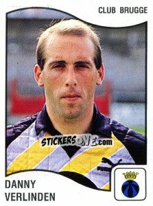 Sticker Danny Verlinden - Football Belgium 1989-1990 - Panini