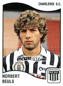 Sticker Norbert Beuls - Football Belgium 1989-1990 - Panini