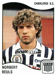 Sticker Norbert Beuls - Football Belgium 1989-1990 n. 116 - Panini