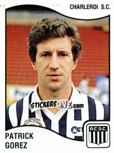 Sticker Patrick Gorez - Football Belgium 1989-1990 - Panini