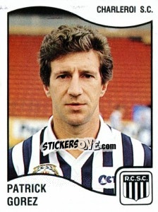 Sticker Patrick Gorez - Football Belgium 1989-1990 n. 117 - Panini