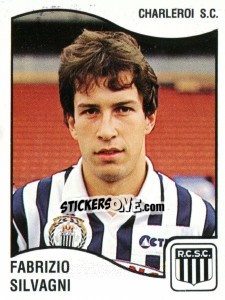 Cromo Fabrizio Silvagni - Football Belgium 1989-1990 - Panini