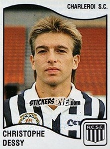 Sticker Christophe Dessy - Football Belgium 1989-1990 - Panini