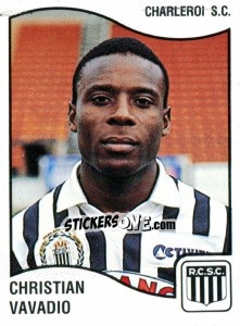 Sticker Christian Vavadio - Football Belgium 1989-1990 - Panini