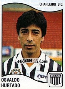 Figurina Osvaldo Hurtado - Football Belgium 1989-1990 n. 125 - Panini