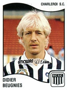Sticker Didier Beugnies - Football Belgium 1989-1990 - Panini