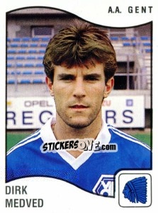 Cromo Dirk Medved - Football Belgium 1989-1990 n. 134 - Panini