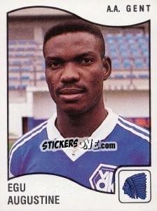 Cromo Egu Augustine - Football Belgium 1989-1990 - Panini