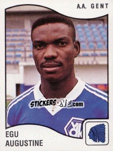 Figurina Egu Augustine - Football Belgium 1989-1990 n. 135 - Panini