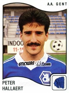 Cromo Peter Hallaert - Football Belgium 1989-1990 - Panini