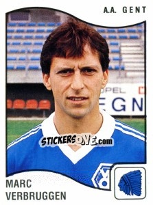 Cromo Marc Verbruggen - Football Belgium 1989-1990 - Panini