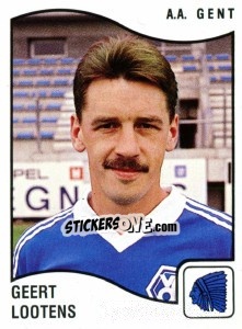 Figurina Geert Lootens - Football Belgium 1989-1990 - Panini