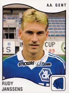 Sticker Rudy Janssens - Football Belgium 1989-1990 - Panini