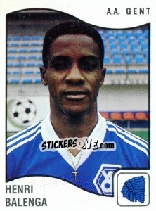 Cromo Henri Balenga - Football Belgium 1989-1990 - Panini