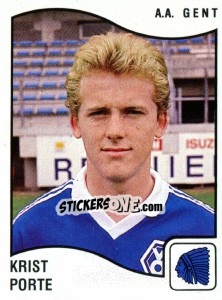 Sticker Krist Porte - Football Belgium 1989-1990 - Panini