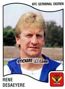 Sticker Rene Desaeyere - Football Belgium 1989-1990 - Panini